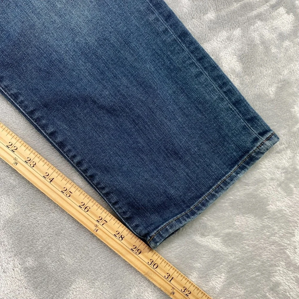 Mavi Jeans Zach Mens 33x32‎ (33x29) Blue Straight Leg Stretch Lightweight Denim